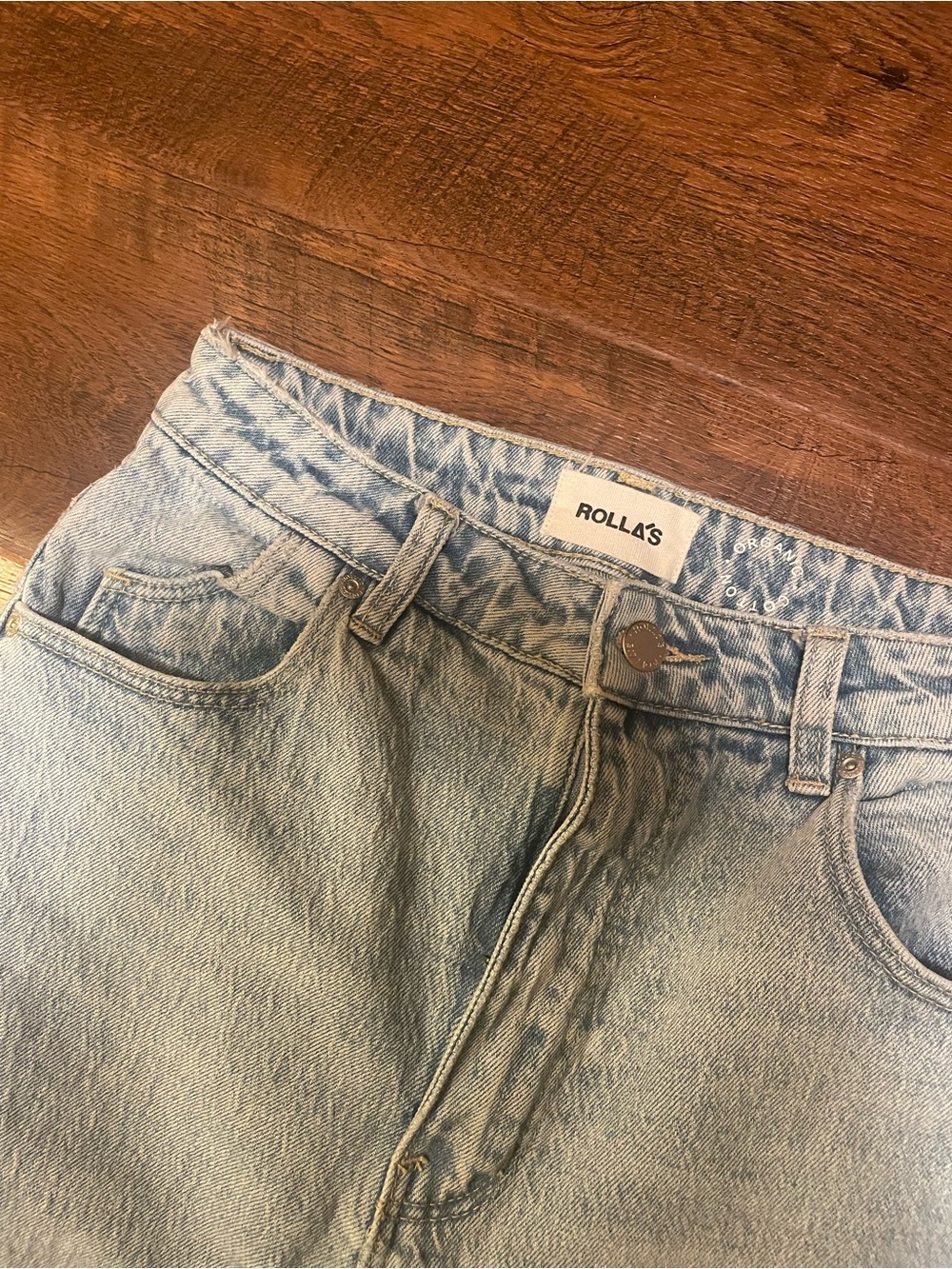 ROLLA'S High-Rise East Coast Flare Light Blue Vintage Wash Jeans - Picture 2 of 7